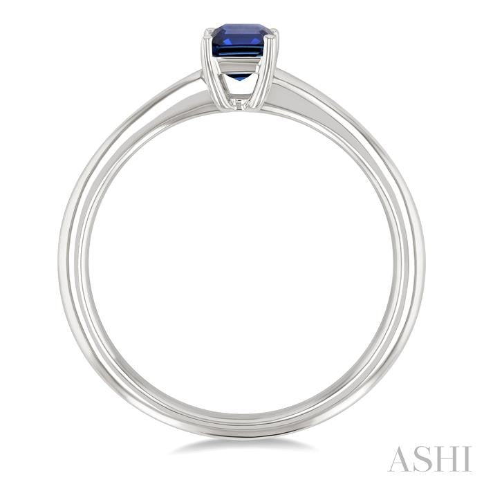 Emerald Shape Gemstone Solitaire Ring
