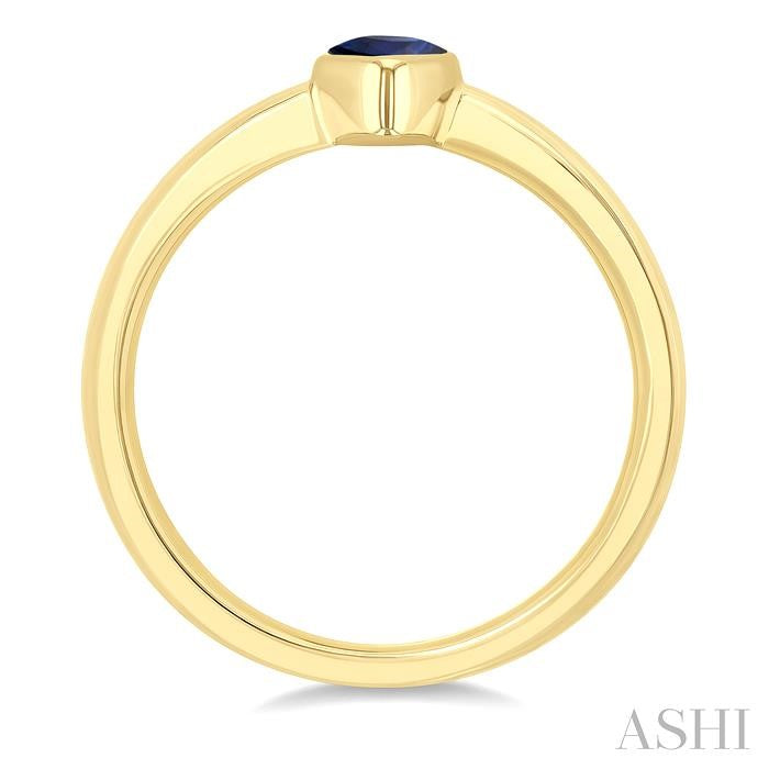 Pear Shape Gemstone Solitaire Ring