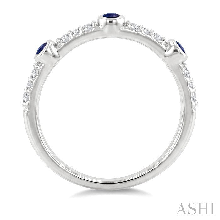 Stackable Gemstone & Diamond Fashion Ring