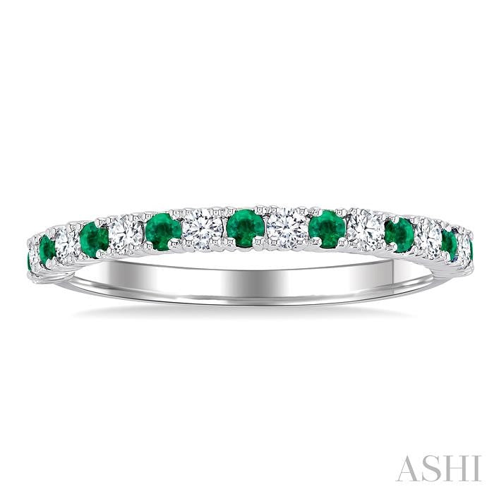 Alternate Gemstone & Diamond Band