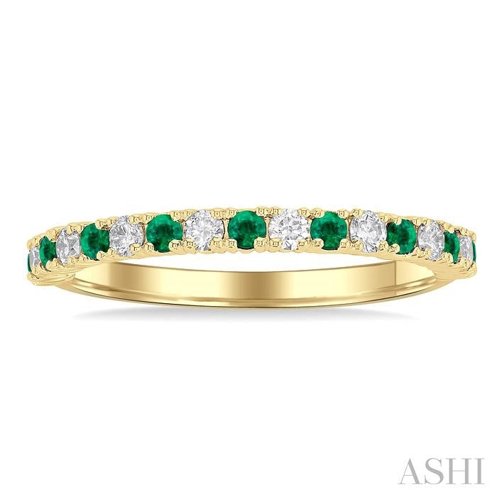 Alternate Gemstone & Diamond Band