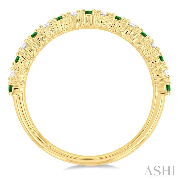 Alternate Gemstone & Diamond Band