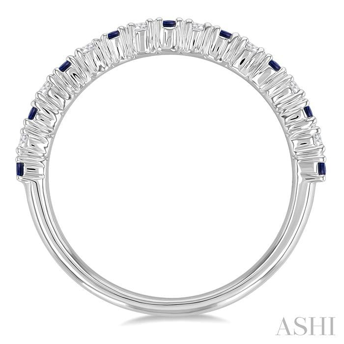Alternate Gemstone & Diamond Band