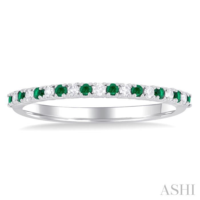 Alternate Gemstone & Diamond Band