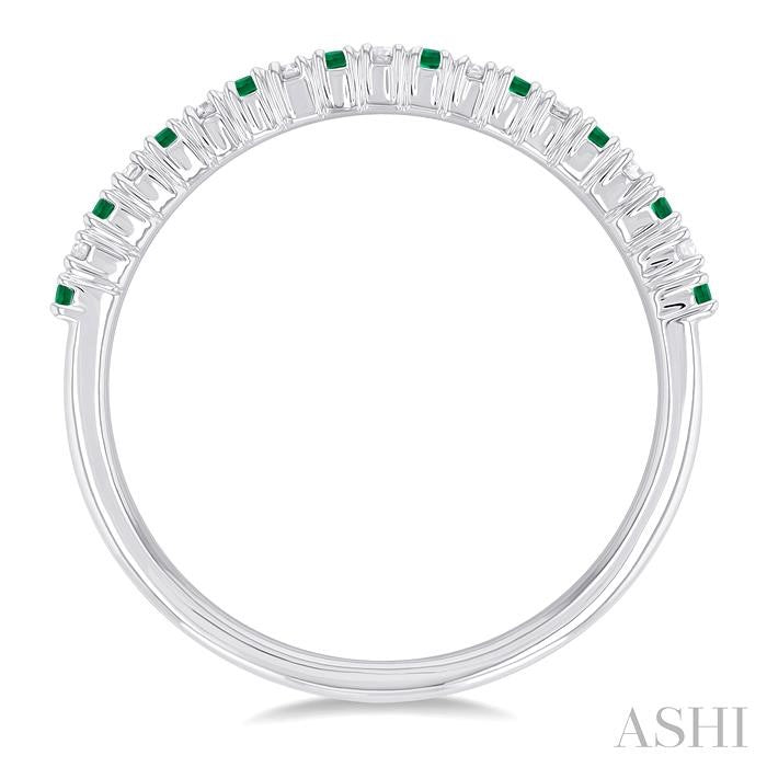 Alternate Gemstone & Diamond Band