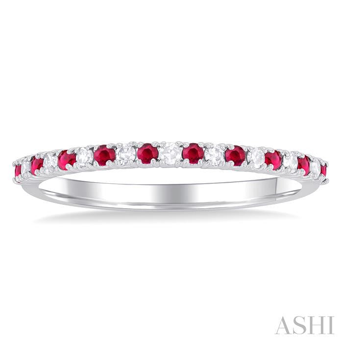 Alternate Gemstone & Diamond Band