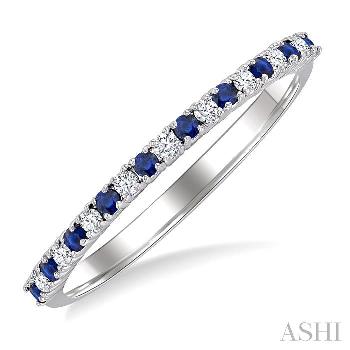 Alternate Gemstone & Diamond Band