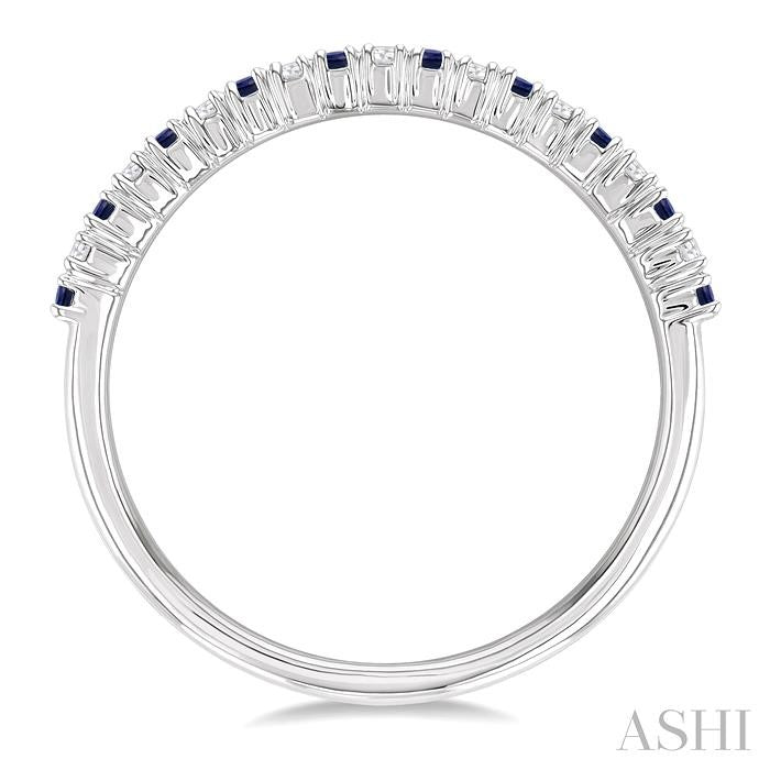 Alternate Gemstone & Diamond Band