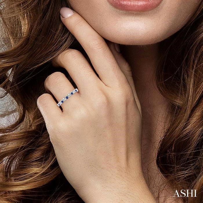 Alternate Gemstone & Diamond Band