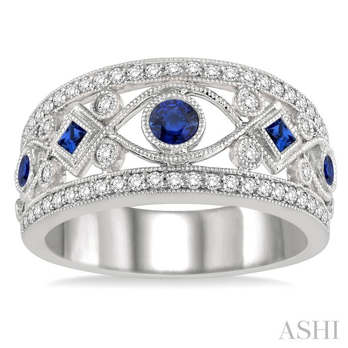 Gemstone & Diamond Fashion Band