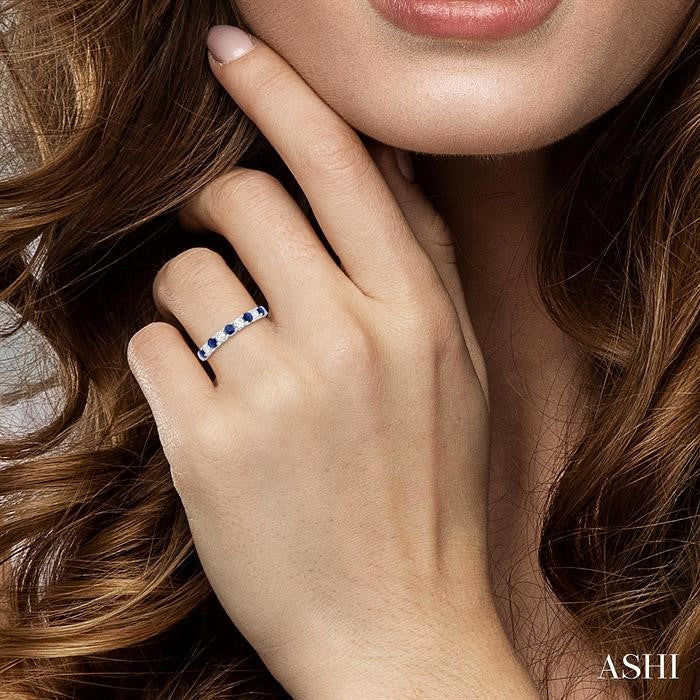 Alternate Gemstone & Diamond Wedding Band