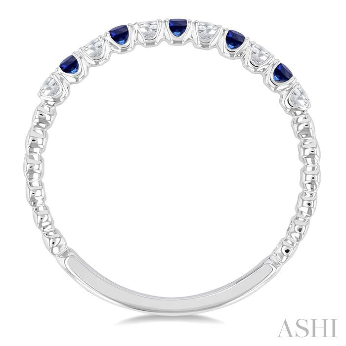Alternate Gemstone & Diamond Wedding Band