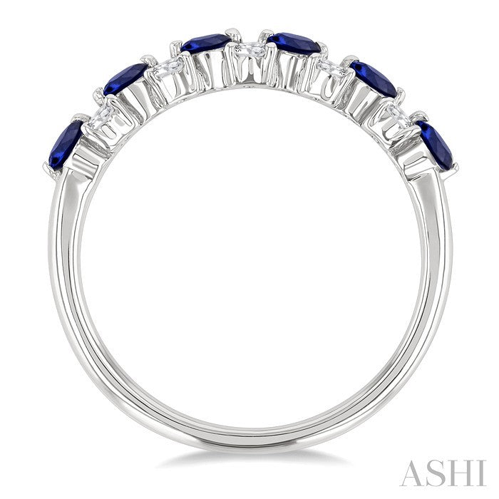 Alternate Gemstone & Diamond Band