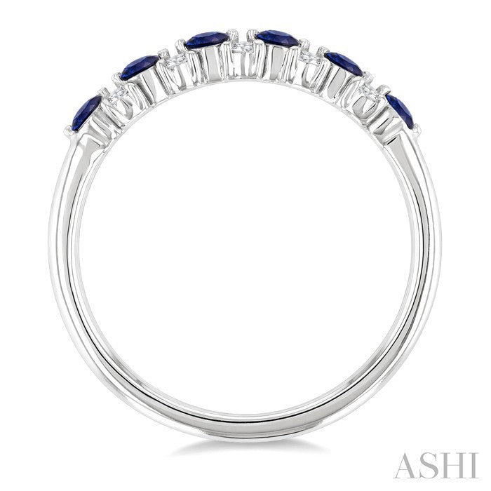 Alternate Gemstone & Diamond Band