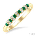 Alternate Gemstone & Diamond Band