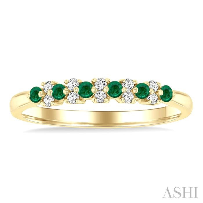 Alternate Gemstone & Diamond Band