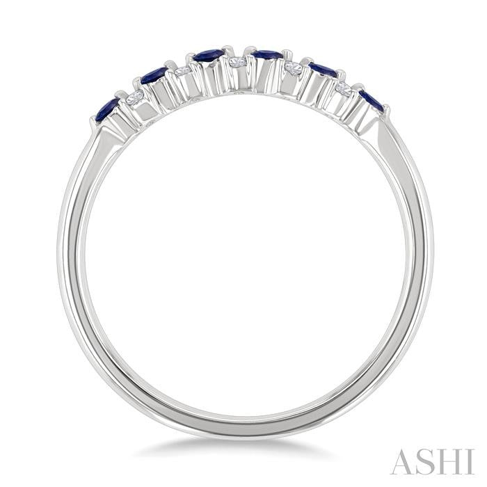Alternate Gemstone & Diamond Band