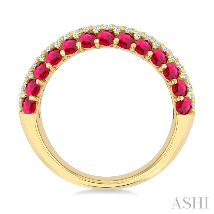 Gemstone & Diamond Fashion Band