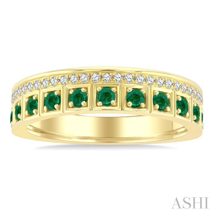 Gemstone & Diamond Fashion Band