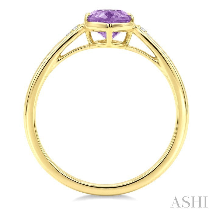 Evoque Gemstone Oval Shape & Diamond Ring