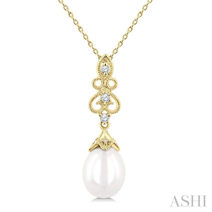 Pearl & Diamond Fashion Pendant