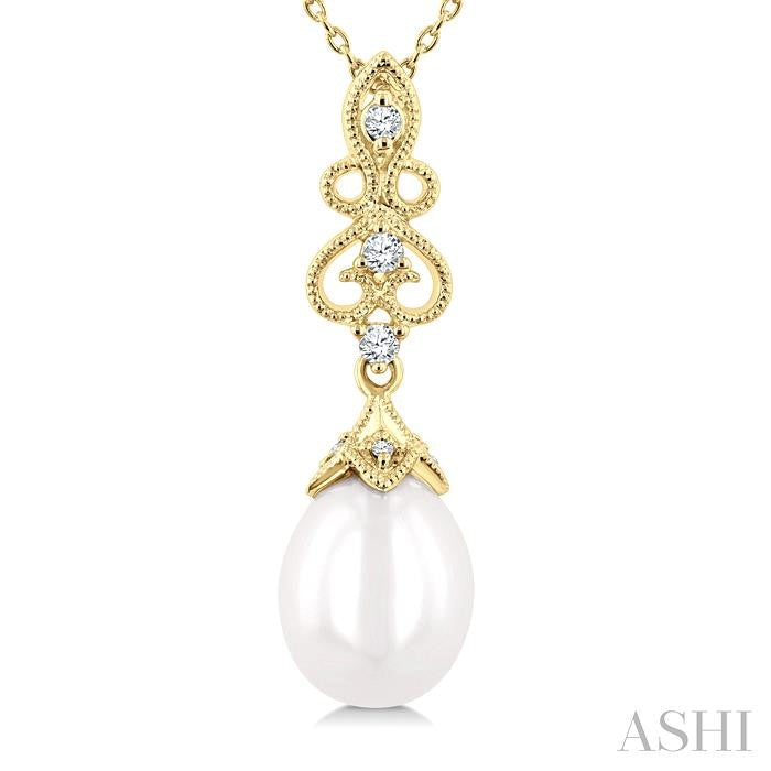 Pearl & Diamond Fashion Pendant