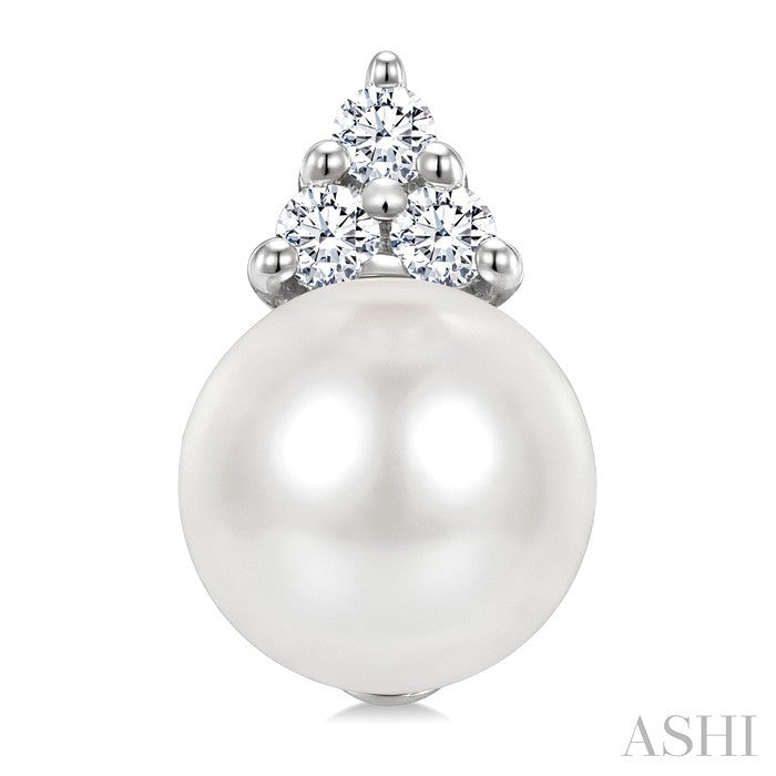 Pearl & Diamond Fashion Earrings