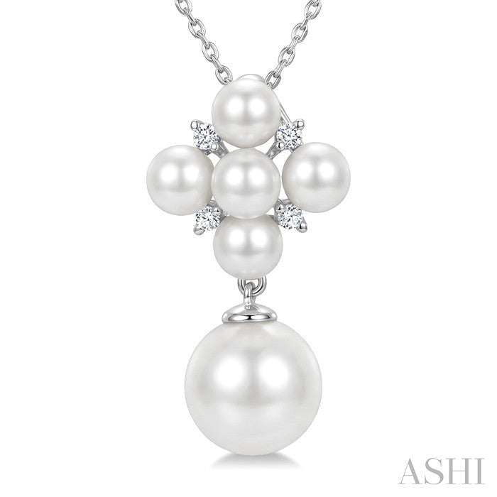 Pearl & Diamond Fashion Pendant