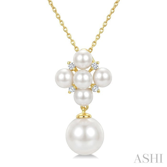 Pearl & Diamond Fashion Pendant