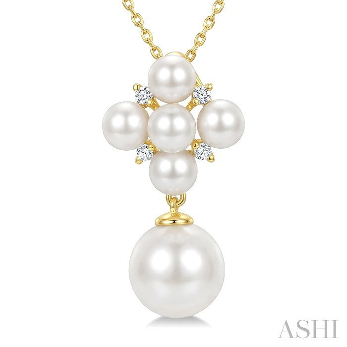Pearl & Diamond Fashion Pendant