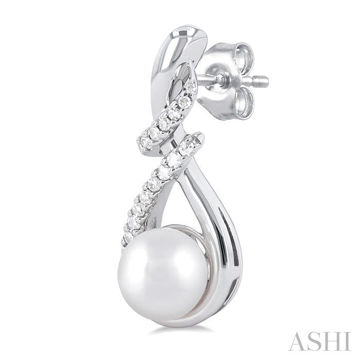 Pearl & Diamond Fashion Earrings