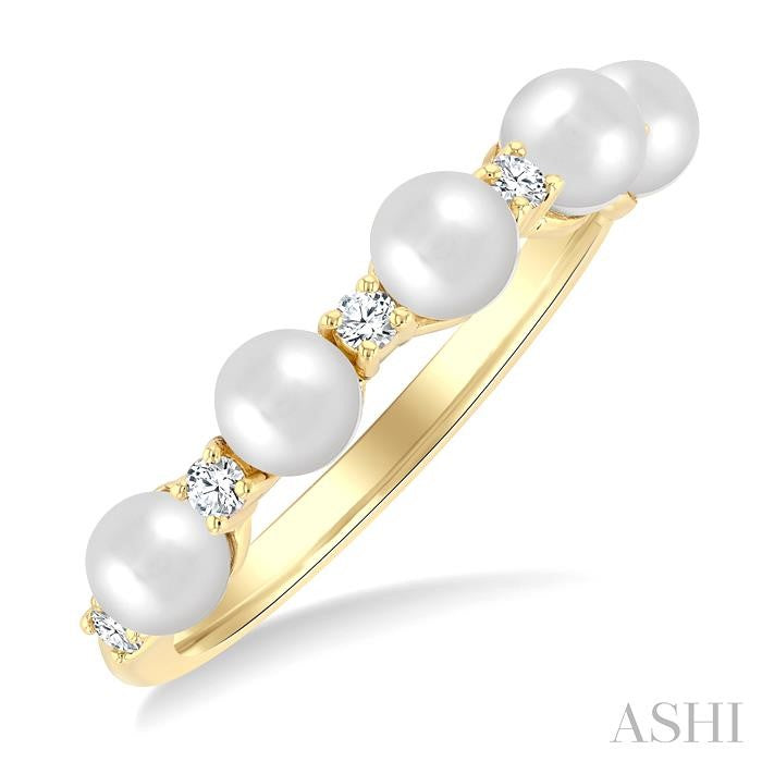 Pearl & Diamond Fashion Ring