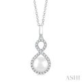 Pearl & Petite Diamond Fashion Pendant