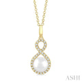 Pearl & Petite Diamond Fashion Pendant