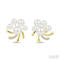 Blossom Pearl & Diamond Fashion Earrings