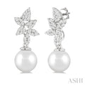 Pearl & Lovebright Diamond Fashion Earrings