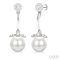 Pearl & Lovebright Diamond Fashion Earrings