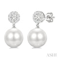 Pearl & Lovebright Diamond Fashion Earrings