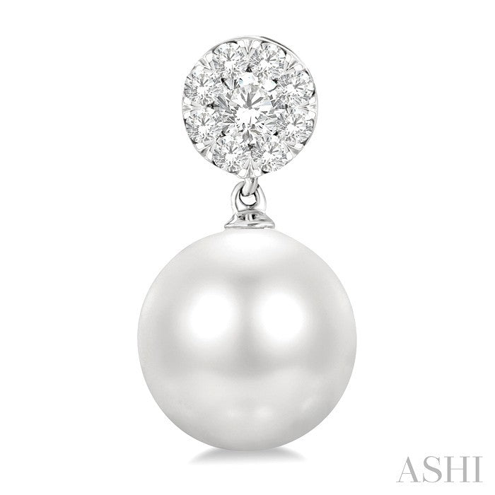 Pearl & Lovebright Diamond Fashion Earrings