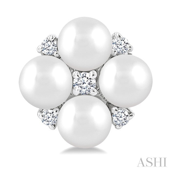 Pearl & Diamond Fashion Earrings