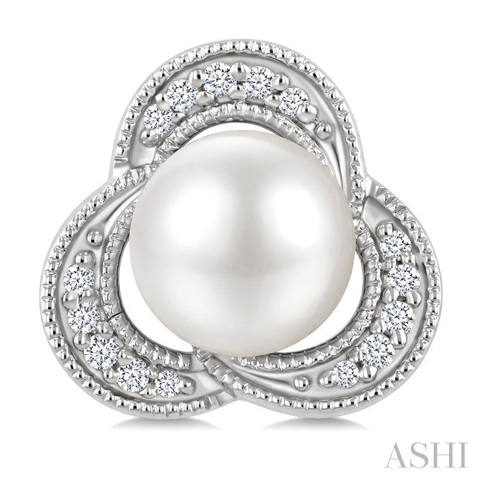 Pearl & Diamond Fashion Earrings