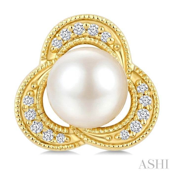 Pearl & Diamond Fashion Earrings