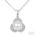 Pearl & Diamond Fashion Pendant