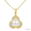 Pearl & Diamond Fashion Pendant