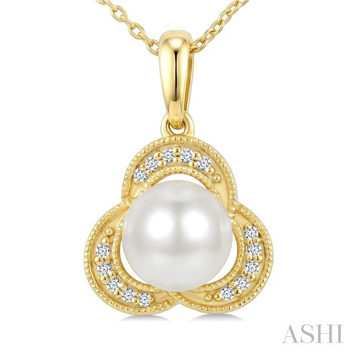 Pearl & Diamond Fashion Pendant