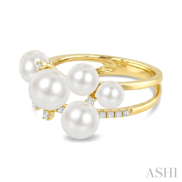 Pearl & Diamond Fashion Ring