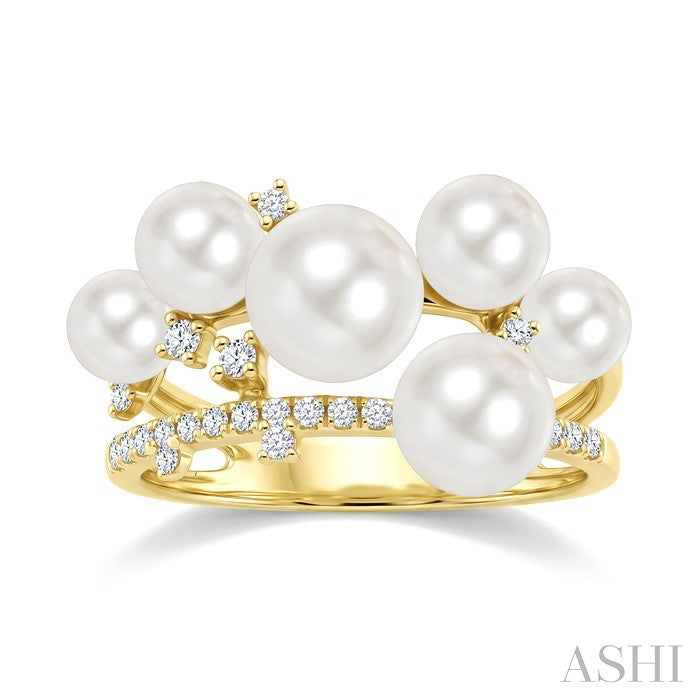 Pearl & Diamond Fashion Ring
