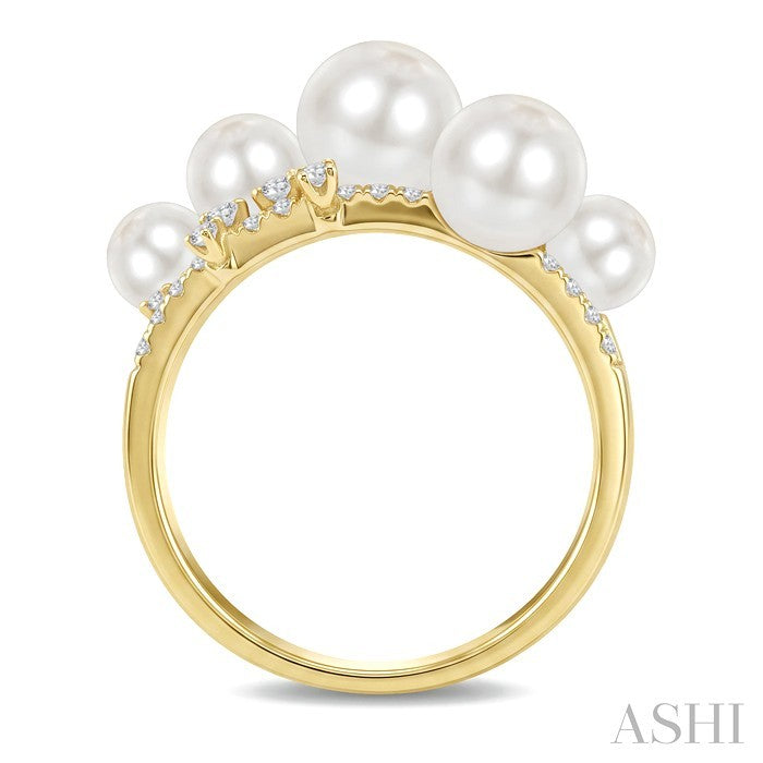 Pearl & Diamond Fashion Ring