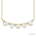 Pearl & Diamond Smile Necklace