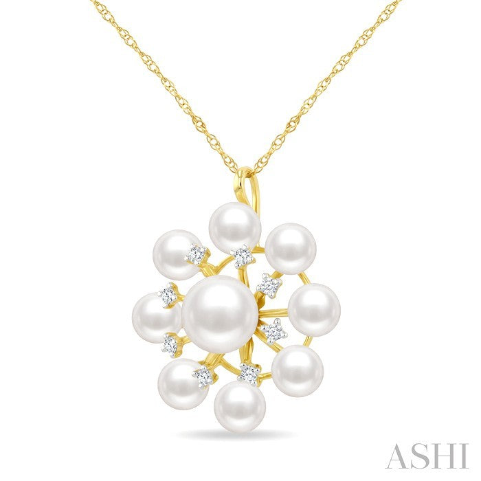 Pearl & Diamond Fashion Pendant